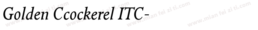 Golden Ccockerel ITC字体转换